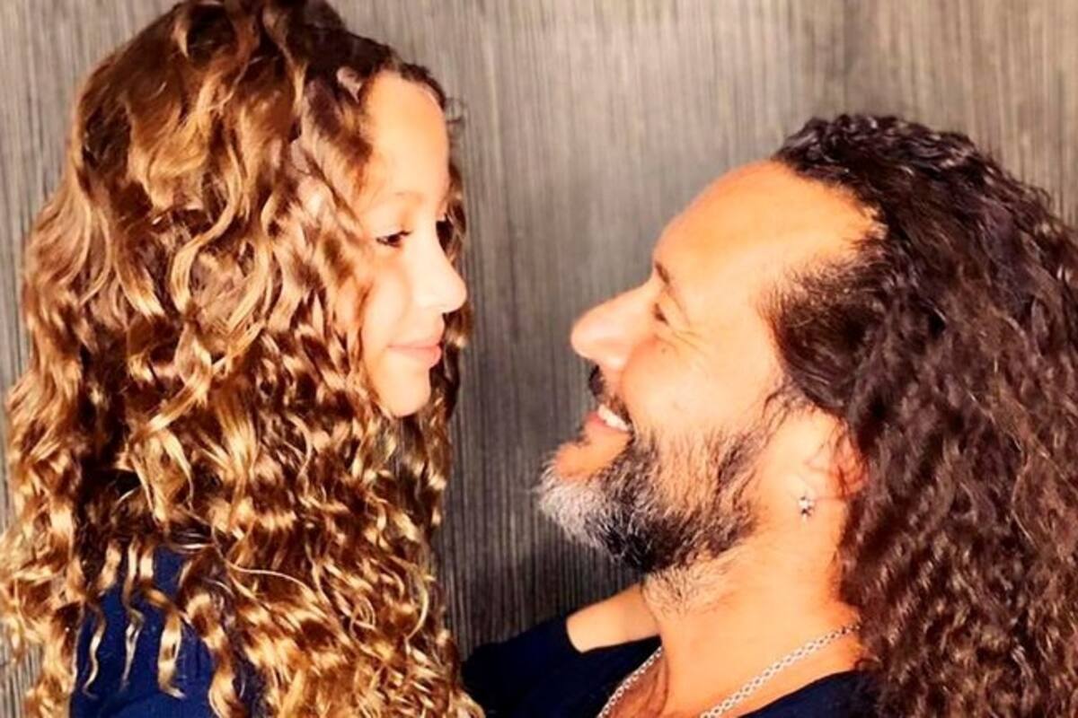 Diego Torres junto a su hija Nina