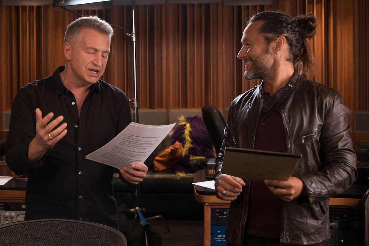 Diego Torres y el artista ruso Leonid Agutin
