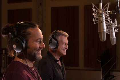 Diego Torres y el artista ruso Leonid Agutin