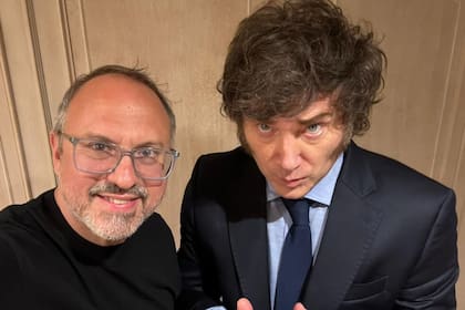 Diego Valenzuela, junto al presidente Javier Milei