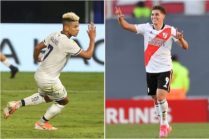 Diego Valoyes (Talleres) y Julián Álvarez (River) garantizan explosión en ataque; los dos equipos se miden este jueves en Córdoba en un partido que puede ser decisivo para el futuro del Torneo 2021 de la Liga Profesional.