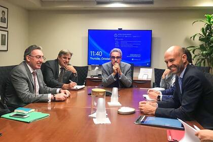 Dietrich se reunió en EE.UU. con directivos del Banco Mundial y del BID para asegurar el financiamiento