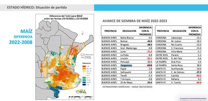 Diferencia en maíz 2022-2008