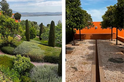Diferentes sectores de Casa del Agua con su terreno aterrazado