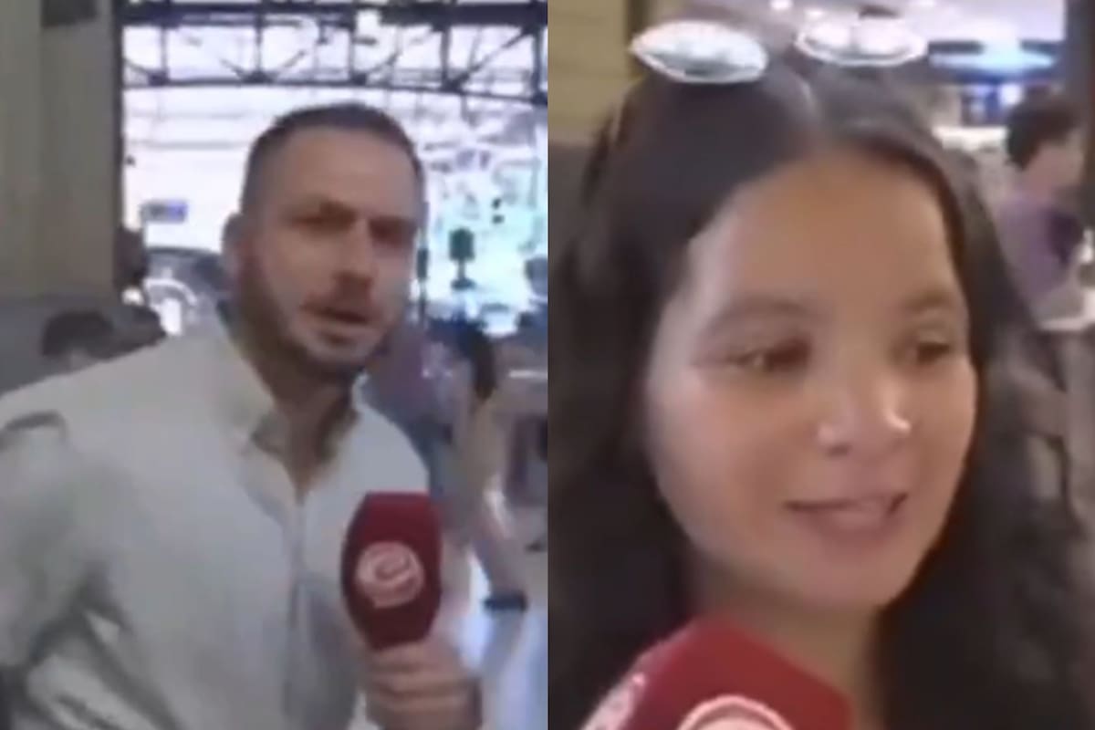 Dijo que era profesora de inglés, pero el notero la dejó en evidencia