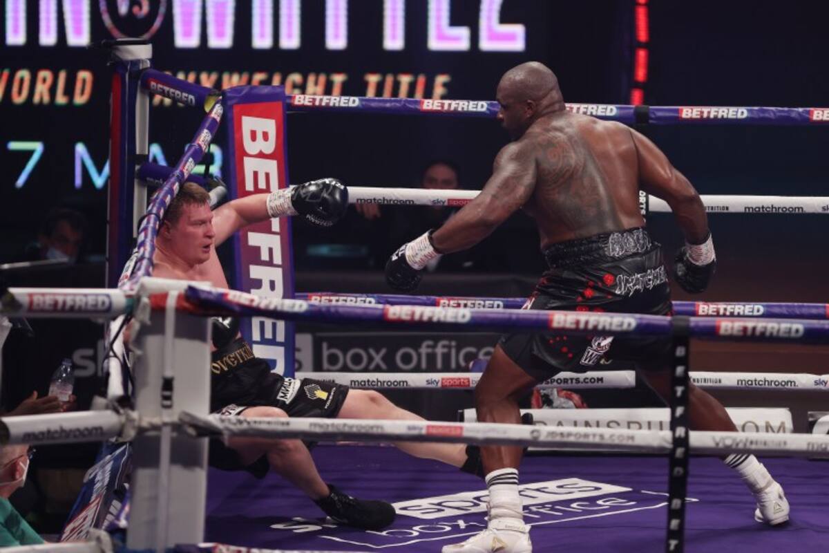 Dillian Whyte noqueó brutalmente a Alexander Povetkin en el cuarto round y se vengó de la derrota sufrida en agosto del año pasado