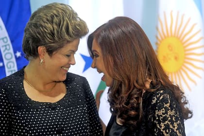 Dilma Rousseff y Cristina Kirchner en la cumbre del G20