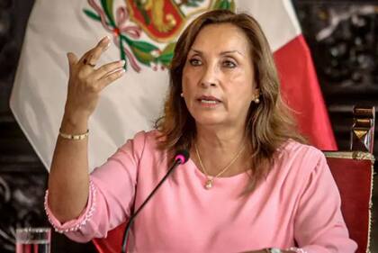 La expresidenta Dina Boluarte.
