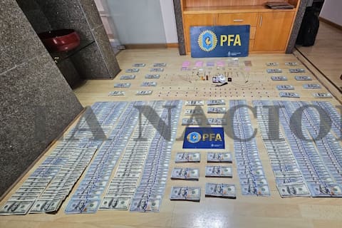Dinero y drogas secuestrados en el allanamiento a Facundo Leal en el barrio de Palermo
