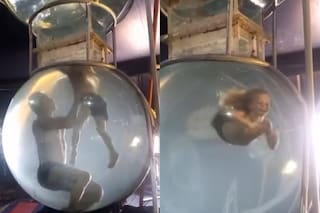 El impresionante video del hijo de Flavio Mendoza nadando en una de las piletas de su show: “Sos un valiente”