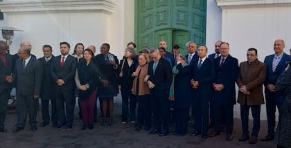 Diplomáticos extranjeros en el Cabildo, el martes 10 de junio de 2025.