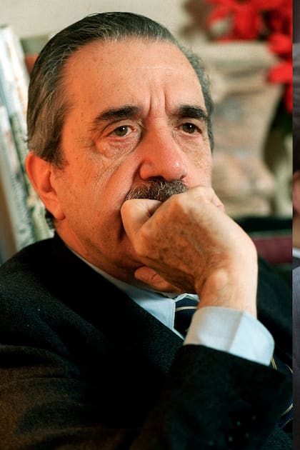 Díptico de Raúl Alfonsín y Jose Luis Manzano