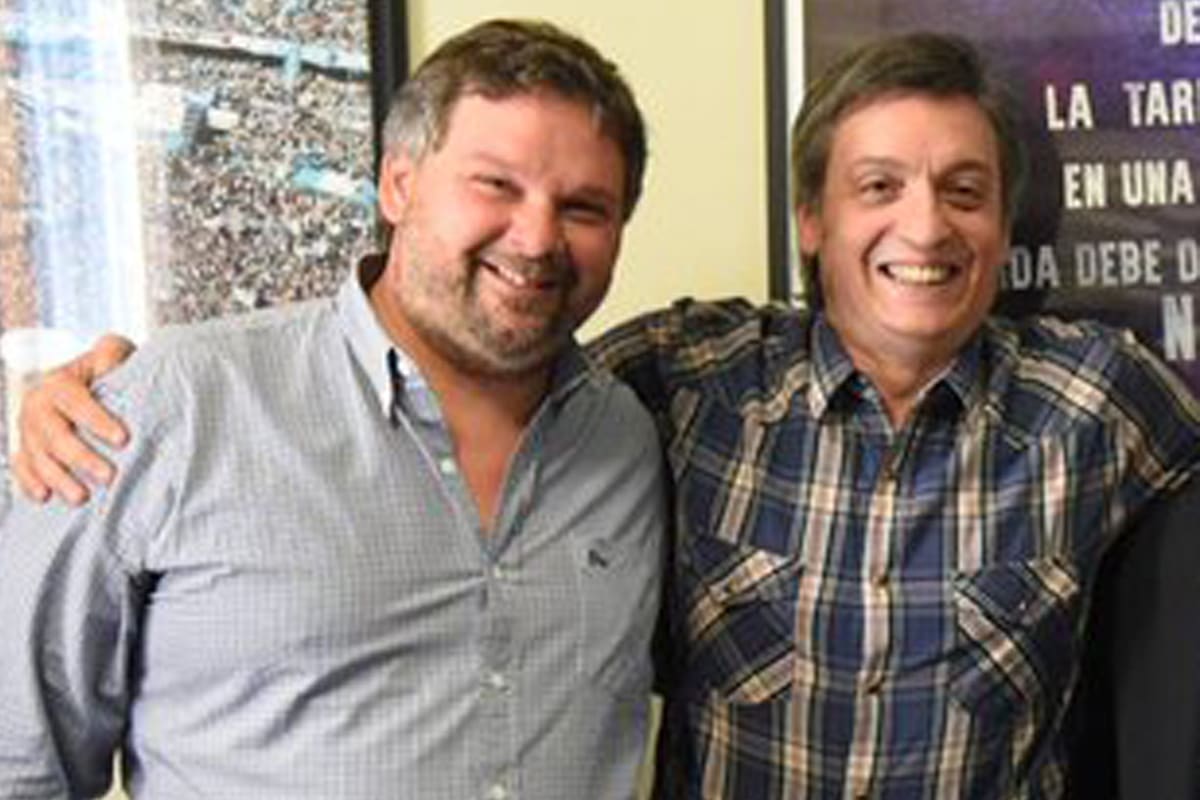 Diputado de Chubut Santiago Igón junto a Máximo Kirchner