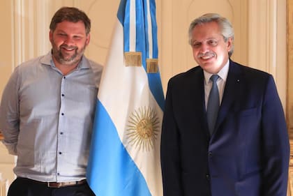 Igón, junto al presidente Alberto Fernández