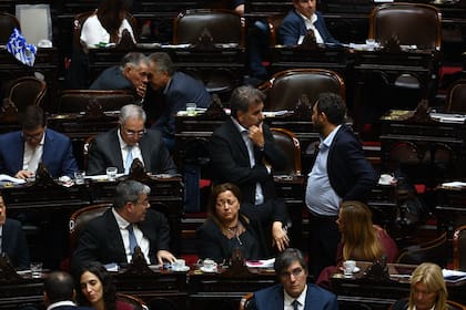 Diputados de distintos bloques, durante una sesión