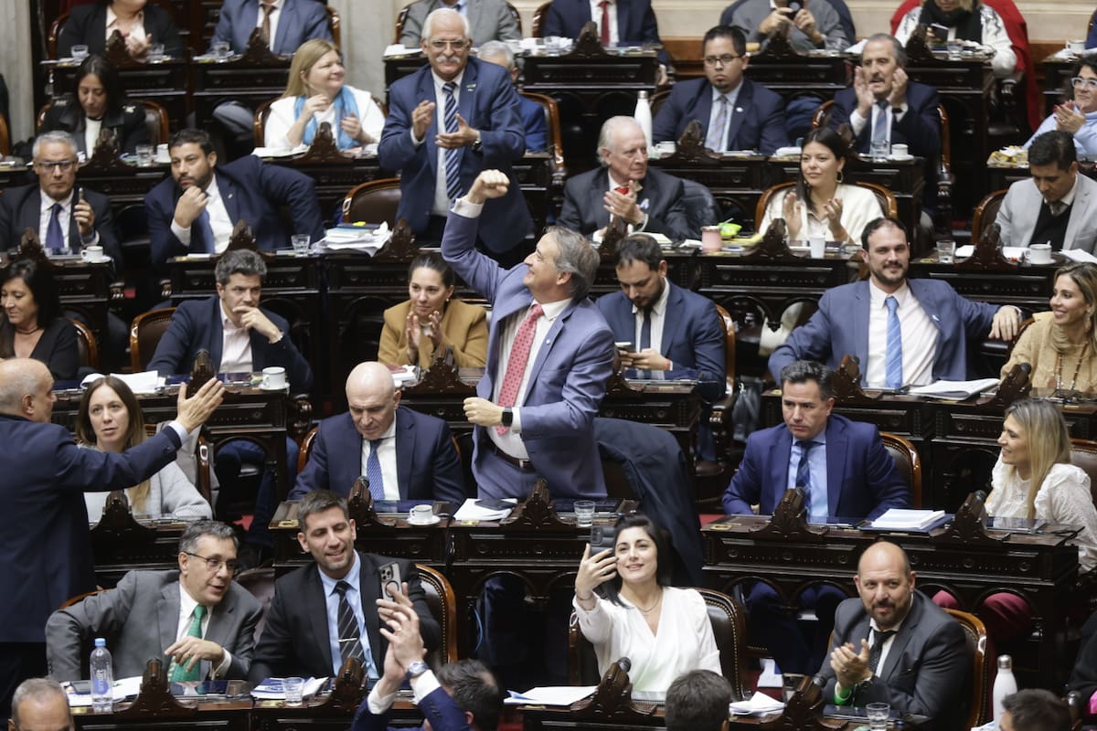 Diputados del oficialismo y aliados celebraron la sanción definitiva de la Ley Bases