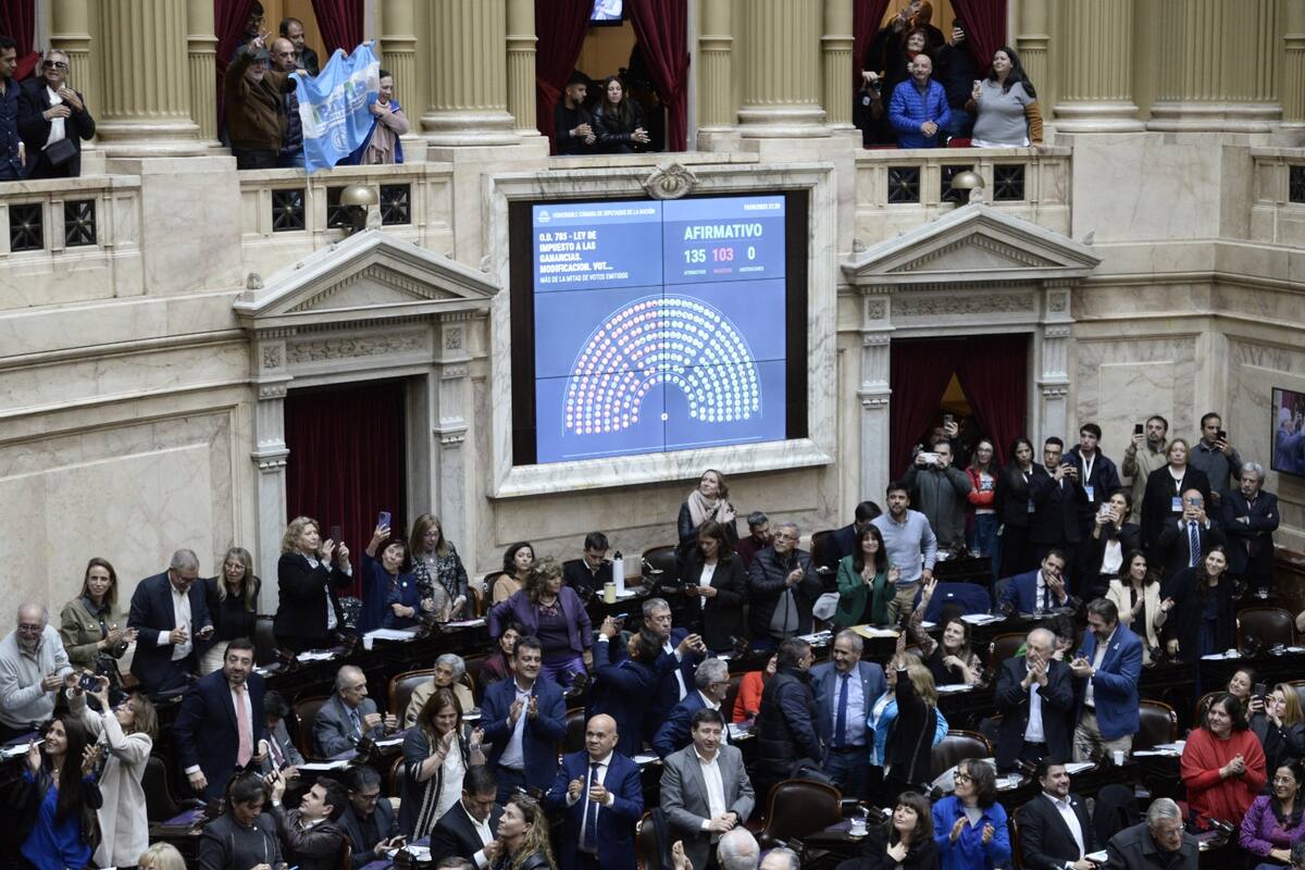 Diputados dio media sanción al proyecto que quita el impuesto a las ganancias a más de 800 mil trabajadores.