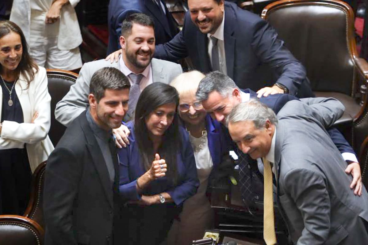 Diputados libertarios en el recinto; el oficialismo busca sesionar el próximo 19 de agosto