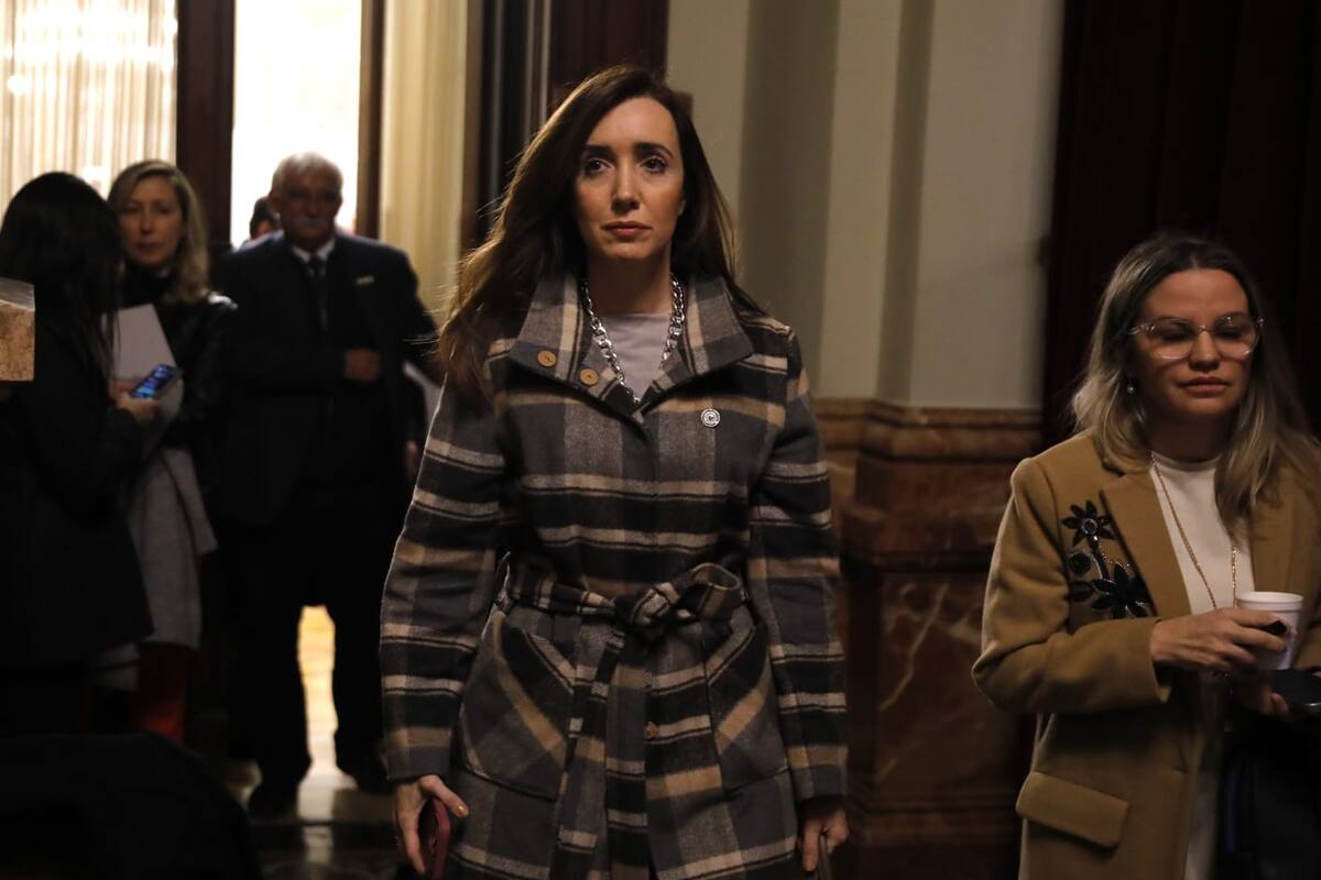 Diputados. Termino la reunión de la labor parlamentaria. Victoria Villarruel