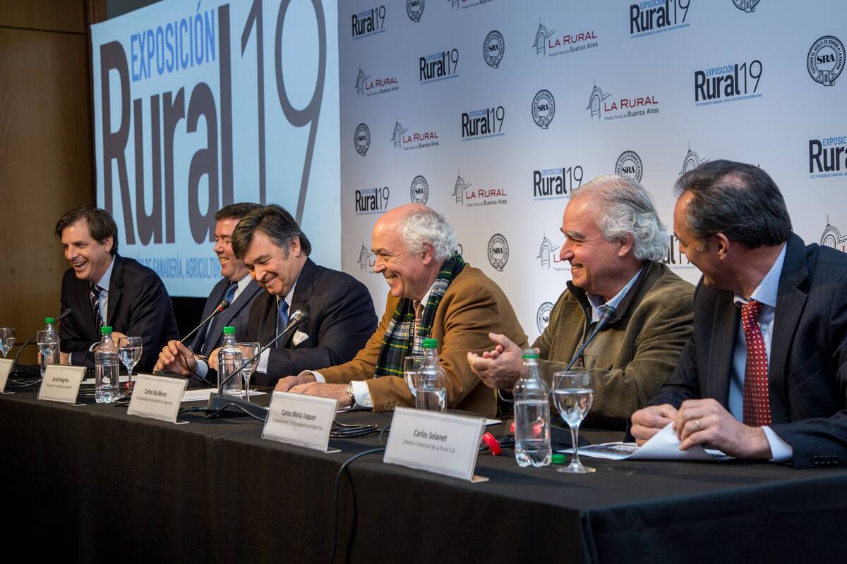 Directivos de la SRA y La Rural