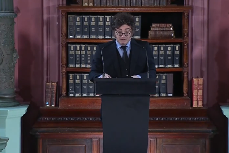 Discurso del Presidente Javier Milei en el acto por el Día del Maestro en la Biblioteca Nacional de Maestros del Palacio Sarmiento.