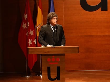 Discurso del presidente Javier Milei en la presentación del Máster en Economía de la Escuela Austriaca en la Universidad Rey Juan Carlos.