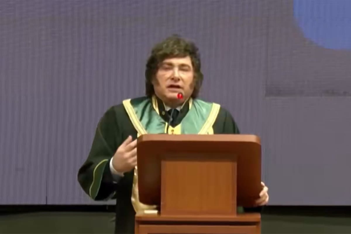 Discurso del Presidente Javier Milei en la Cámara de Comercio de Cali, tras recibir el Doctorado Honoris Causa otorgado por la Universidad Santiago de Cali.