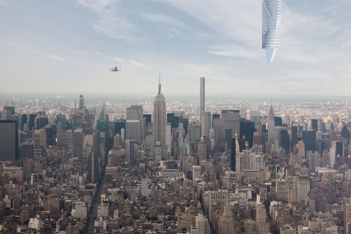 Diseñado por "Clouds AO" la firma con sede en Nueva York está imaginando un futuro para los habitantes de la ciudad en el cielo.