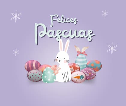 Diseño gratis de tarjeta de Pascuas para regalar