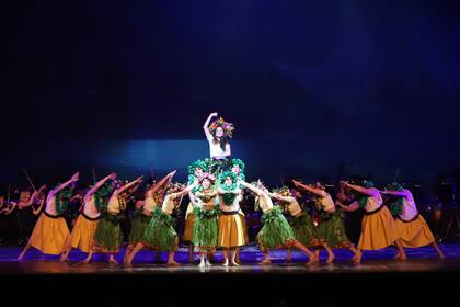 Una coreografía alrededor del mundo animado de la película Moana se destaca en la segunda parte del programa