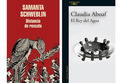 distancia de rescate y el rey del agua, tapas de libros