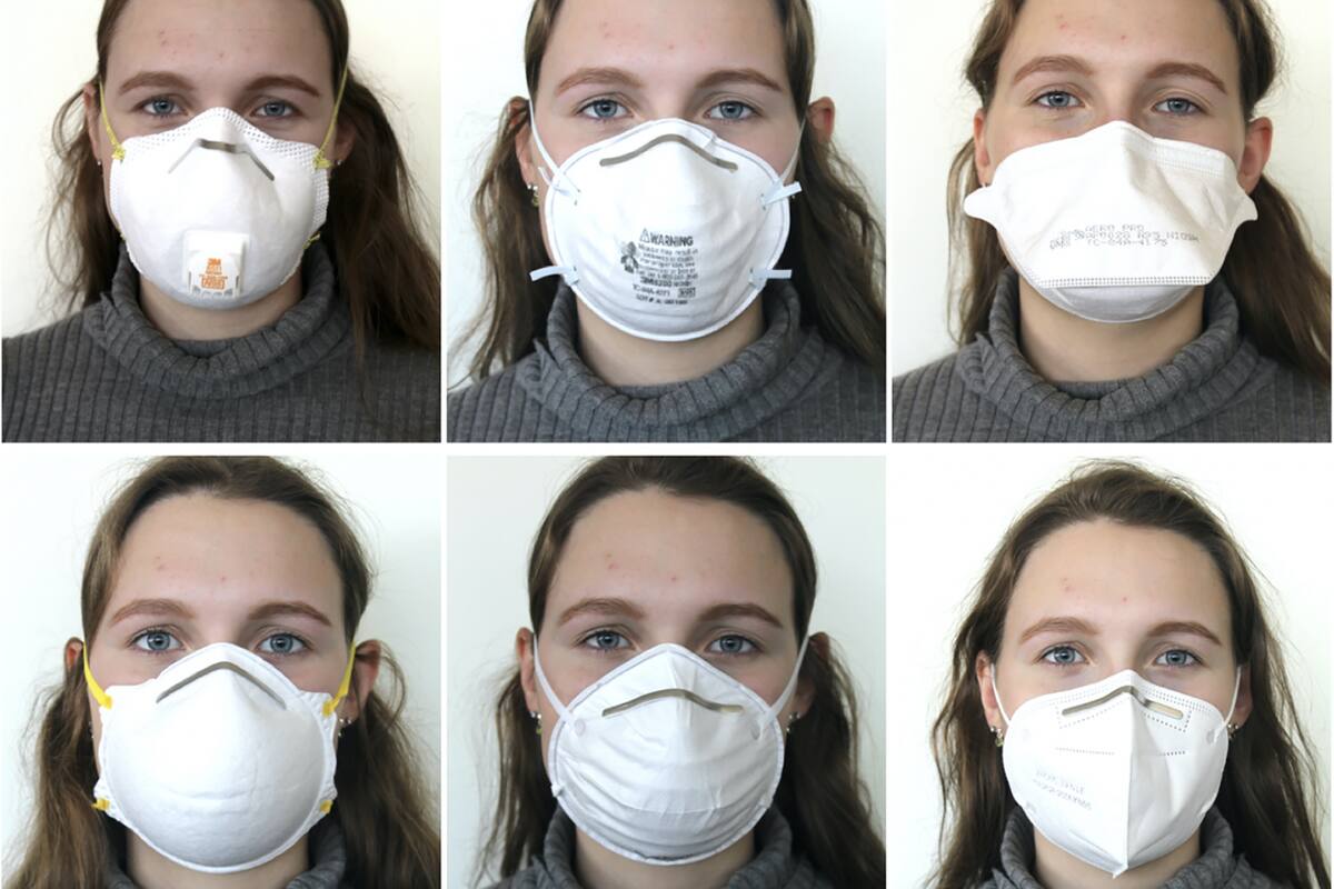 Distintos tipos de barbijos y cómo ajustarlos para evitar que queden huecos por donde se pueda filtrar el aire