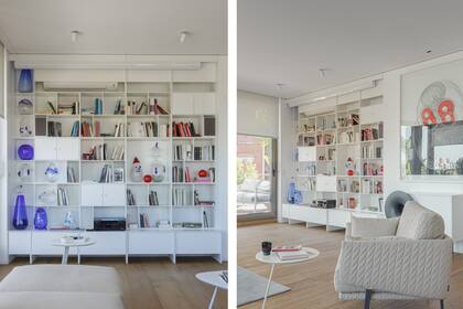 Distribuidas por diferentes módulos de la biblioteca se ubican las piezas de cristal soplado que integran la instalación ‘Lilubud’, del dueto Trulalá (integrado por Claudia del Río y Carlos Herrera).