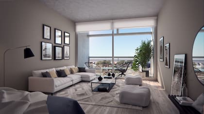 Así serán las residencias en este edificio del bajo porteño
