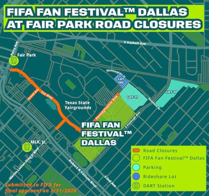 Diversas calles en Texas cerrarán una hora antes de que abra sus puertas en Fan Festival