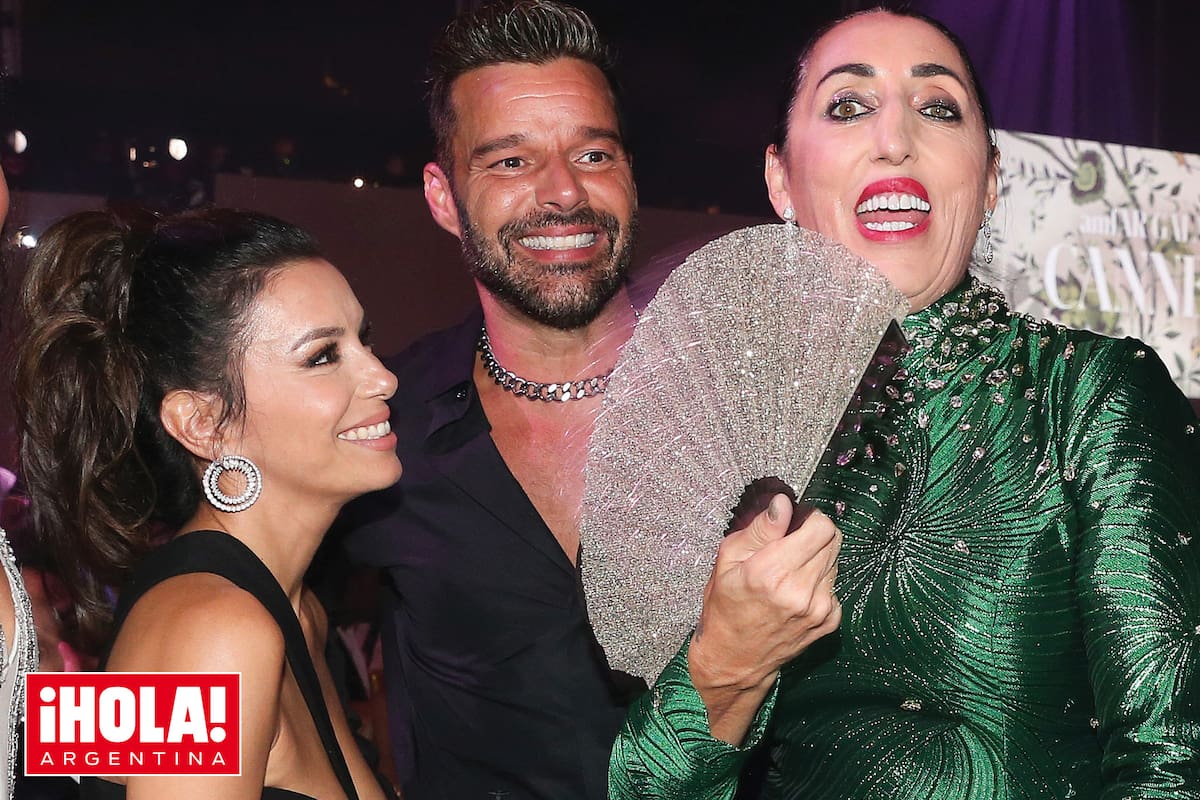 Divertidos, Eva Longoria, Ricky Martin y la españolísima Rossy de Palma.