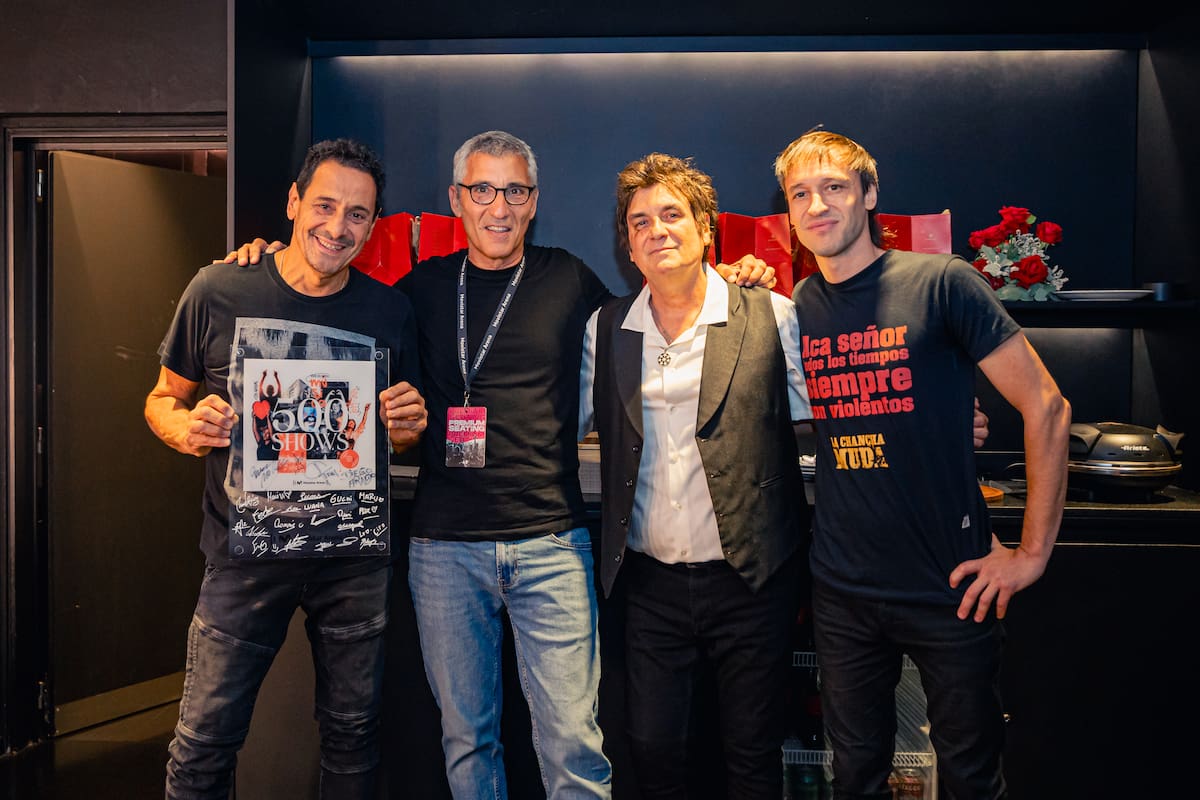 Divididos en el show 500 del Movistar Arena.