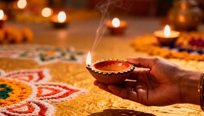 Diwali es conocido popularmente como el "Festival de las Luces"