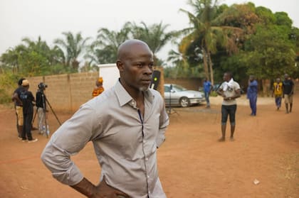 Djimon Hounsou durante el rodaje de “In Search of Voodoo: Roots to Heaven"