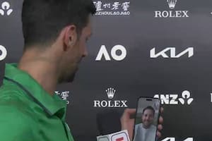 Djokovic en diálogo con Del Potro luego del triunfo ante Sinner