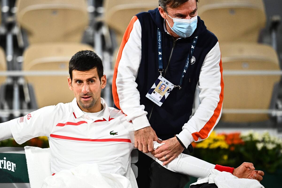 Djokovic pidió asistencia luego de perder el primer set frente a Carreño Busta