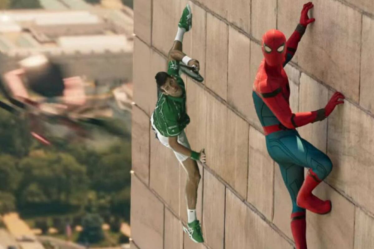 Djokovic y el Hombre Araña, en acción en los memes