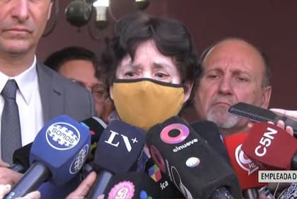 María Ninfa Aquino, el día después de su liberación