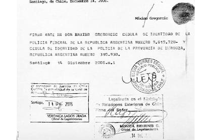 Documentación de Gregorcic en Chile