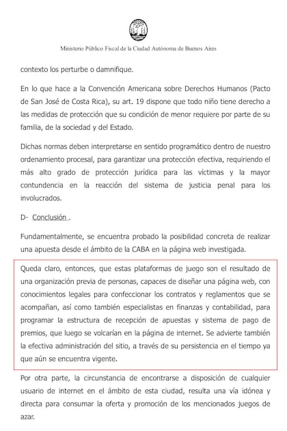 Documento judicial.