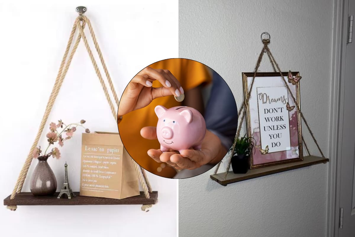 Dollar Tree cuenta con unos estantes colgantes de madera a un precio de US$1,25 por unidad