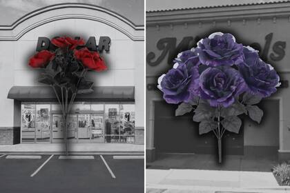Dollar Tree vende un arreglo floral más económico que la versión que comercializa Michaels