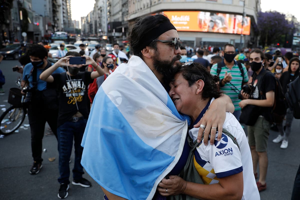Dolor en las calles de Buenos Aires