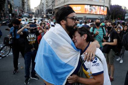 Dolor en las calles de Buenos Aires