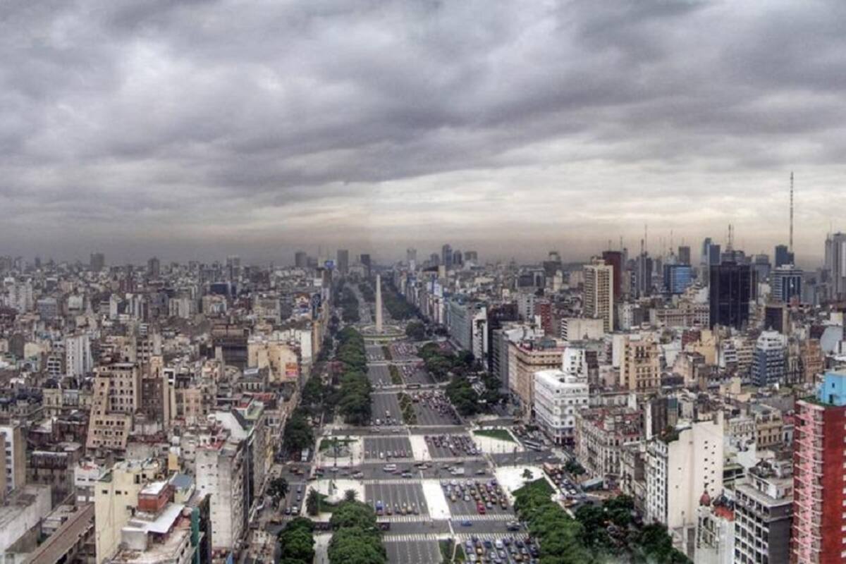 Domingo de nubes en Buenos Aires